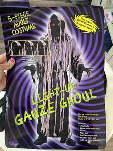 Fun World Leucht Gaze Ghul 5-teiliges Halloween Kostüm für Erwachsene - Bild 1 von 10