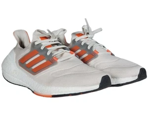 Adidas UltraBoost 22 Running Shoes Aluminium / Impact Orange GX6643 Men's US 9.5 - Picture 1 of 13