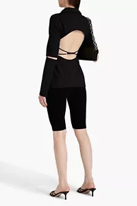 JACQUEMUS Melo Cutout Stretch-Wool Black Blazer, Size 40 FR, 8 US, 12 UK, NWT - Picture 1 of 17