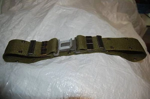 USGI MILITARY ISSUE OD WEB BELT PISTOL ALICE DUCK BILL BUCKLE SIZE MEDIUM - Picture 1 of 3