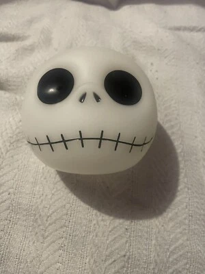 Banco de moedas de cerâmica The Nightmare Before Christmas Jack Skellington Head novo! - Imagem 1 de 3
