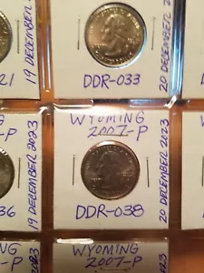 2007 P Wyoming State Quarter Doubled Die Reverse #DDR-038 - Picture 1 of 3