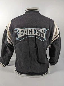 Kids Official NFL Eagles Reebok Jacket - Wool Blend - Medium (10-12) Embroidered - Picture 1 of 16