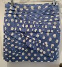 LEIFSDOTTIR Anthropologie - Women's A-LINE Ruffle Skirt Blue Polka Dot Size 6