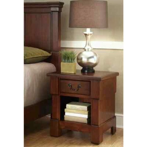 Aspen Cherry Night Stand, 1 Drawer, 22" x 18" x 24" - Picture 1 of 5