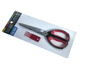 Stainless Steel 5 Blade Herb Scissors And A Bonus Cleaning Brush Only Quality - Picture 1 of 4
