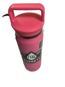 TAL STAINLESS STEEL EVERETT WATER BOTTLE TRITAN SPOUT 32 OZ PINK - Picture 1 of 2