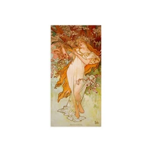 Impresión En Lienzo O Papel Cuadro Alphonse Mucha Printemps - Imagen 1 de 2
