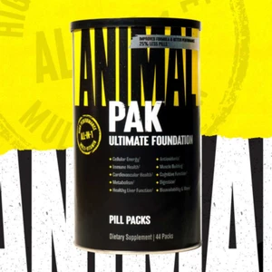 UNIVERSAL NUTRITION ANIMAL PAK Ultimate Foundation Multivitamin for Men 44 Packs - Picture 1 of 3