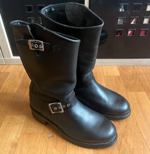 Vintage HARLEY DAVIDSON ENGINEER Boots Moto Biker The Bikeriders EU 41 - Foto 1 di 12