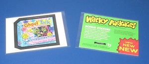 WACKY PACKAGES LOST WACKY ABRAMS PROMOTIONAL BONUS STICKER GHOUL TALK RARE