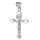 Crucifix Necklace Pendant Simple Fashion INRI Jesus Hand Designed S925 Sterling