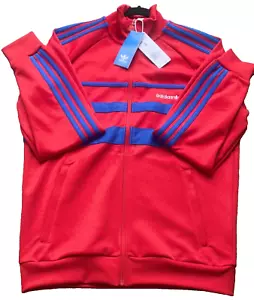 Adidas Originals The First Track Top Jacke Herren Large Rot Blau Gr. (S) - Bild 1 von 13