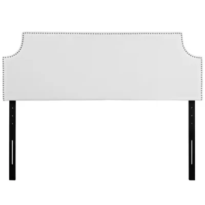 Cabecero de vinilo tapizado completo blanco Laura Foto 1 de 4
