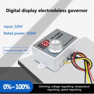 500W Adjustable AC 220V Speed Controller Digital Motor Reducer Speed Regulator - Picture 1 of 21