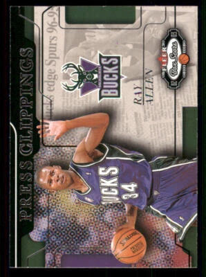 2002-03 Fleer Box Score Press Clippings #5 Ray Allen - Image 1 of 2
