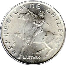 Chile | 5 Escudos Coin | Lautaro | Swift Hawk | KM199 | 1971 - 1972