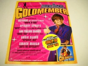 Póster promocional anuncio de Austin Powers in Goldmember 2002 Britney Spears BEYONCE otros - Imagen 1 de 1