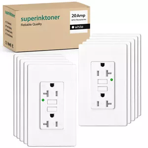Receptáculo de pared TR WR resistente a la intemperie 10 PK 20A GFCI con indicador LED - Imagen 1 de 12