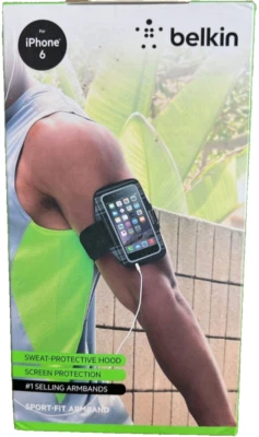 Belkin iPhone 6 Plus Sportfit Armband Black - Image 1 of 2