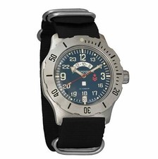 Vostok Komandirskie K35 350753 Russian Military Automatic Watch Blue Nato Strap