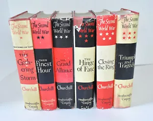 Winston Churchill~The Second World War~6 vols~1st American Eds. 1948-1953~WWII - Foto 1 di 23