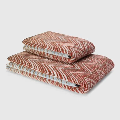 Juego de toallas de baño Missoni Home 1+1 PIEDRA 156 en zig-zag Foto 1 de 3
