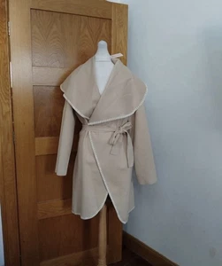 Made In Italy New Collection jacket Colour Beige/white One Size 12-22 - Picture 1 of 5