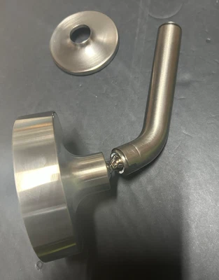 New Kohler Purist Brushed Nickel Wall Mounted Shower Head +  Arm + Flange - Image 1 of 4