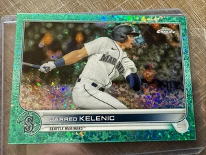 2022 Topps Chrome Jarred Kelenic #135 Aqua Speckle Refractor SSP /199 - Picture 1 of 2