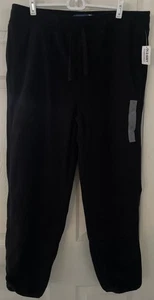 Old Navy Herren Gr. L Schwarz Tapered Fleece Jogginghose Neu mit Etikett - Bild 1 von 4