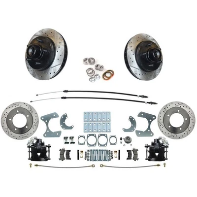 1973-79 Ford F-100 Front Disc Rotors & Rear Disc Brake Conversion-Black - Image 1 of 4