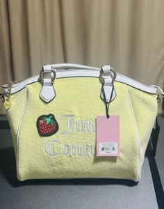 NWT Juicy Couture Sweet N Juicy Tote Crossbody Shoulder Bag Strawberry Yellow - Picture 1 of 8