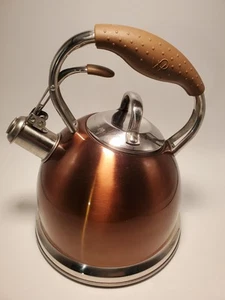 WOLFGANG EUC EDELSTAHL TEEKESSEL 2,45 QT Kupfer Braun - Bild 1 von 12