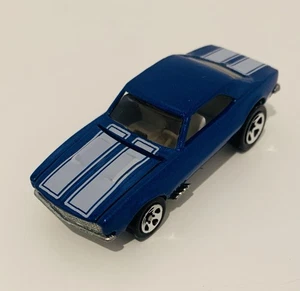 Hot Wheels '67 Camaro Blue w/White Stripes 1982 Mattel Diecast - Picture 1 of 8