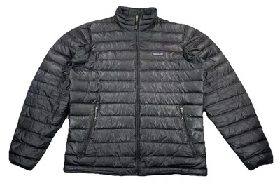 Jaqueta suéter Patagonia preta masculina média (falha) - Imagem 1 de 4