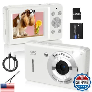 Digital Camera, 44MP FHD 1080P Camera for Kid with 16X Zoom Anti Shake, Compa - Picture 1 of 5