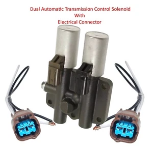 Dual Auto Trans Control Solenoid & Connectors Fits: Acura Honda Isuzu 1997-2008 - Bild 1 von 13