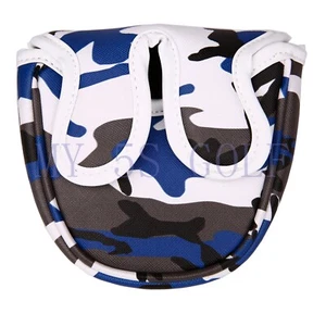 Golf Blue Camouflage Mallet Putter Cover Magnetic Head Cover for Golf Putter 1PC - Picture 1 of 3