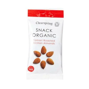 💚 6 x Clearspring Organic Tamari Roasted Sicilian Almonds Snack 30g - Picture 1 of 1