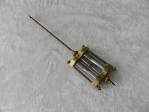 RARE grand balancier de pendule à cartouche et bronze doré PONCHON - Picture 1 of 5