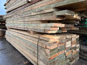 Reclaimed Timber/ 8"x2" Timber Reclaimed joists/ "as is" 3.6m length @ £12 each - Picture 1 of 13