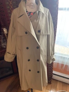 J Crew Women Relaxed fit Trench Coat size Medium New Khaki BA529 M New - Picture 1 of 9