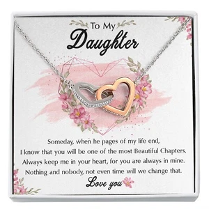 To My Daughter Necklace, Graduation Jewelry Gift, Elegant Birthday Present - Picture 1 of 8