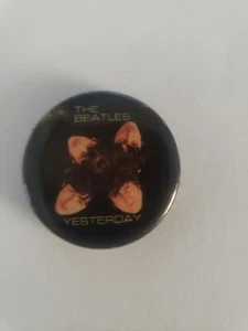 Vtg The Beatles Yesterday Pin Back Button 1 1/4 " - Picture 1 of 2