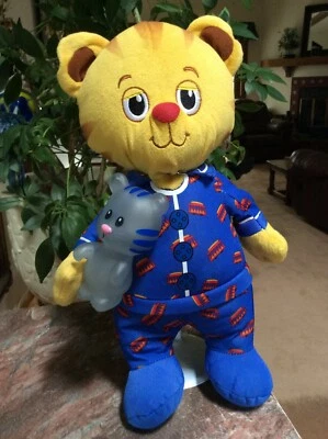RARE Daniel Tiger Tiggy Talk Plush 13" Stuffed Fred Rogers Co PBS 2015 BLUE  - Image 1 of 4