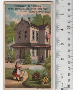 Fernando B. Smith's Patent Sprinkler Victorian Trade Cards 6"x3" VTC-XJ226 - Picture 1 of 2