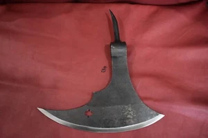Hand Forged Medieval Viking Battle Axe With Back Spike - Picture 1 of 8