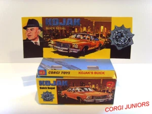 CORGI JUNIORS - KOJAK - BUICK REGAL - Caja y bandeja de visualización / reproducción SOLAMENTE. - Imagen 1 de 9