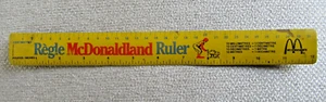 Vintage McDonald's 12" Metal Tin Ruler McDonaldland Advertising Tin Ruler - Picture 1 of 4